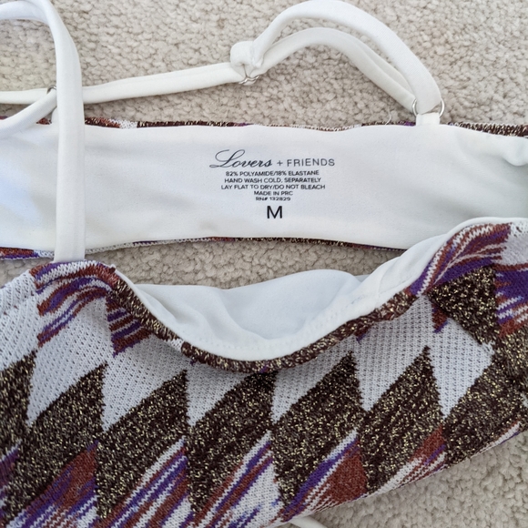 NWT Lovers + Friends Rae knit bikini sizes S/M - Picture 5 of 7